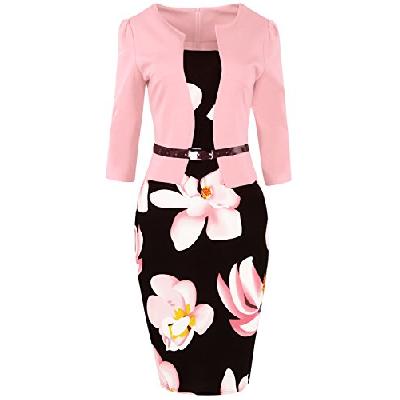 Dolce & Gabbana Robe Fourreau Rayée en Soie Multicolore ref.608368