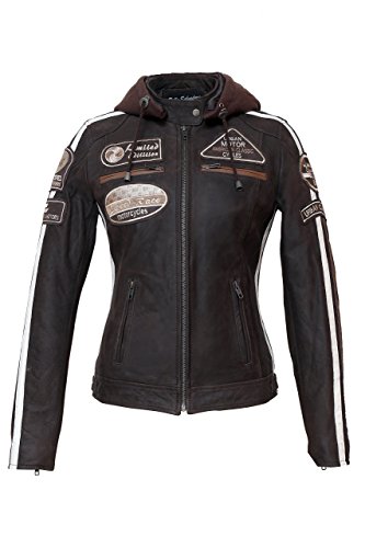 Urban Leather Mixte Leren Bikerjack 58 Urban vestes pour femme,