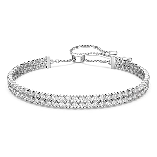 Swarovski Bracelet Subtle femme, cristaux brillants et chaîne en métal