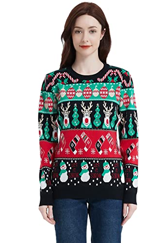 Avacoo Pulls tricotés pour Femmes Noël Pulls de Noël Rennes