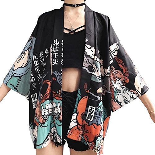 Cardigan kimono japonais pour femme Yukata Outwear Tops Vintage, #