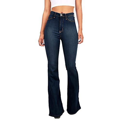KaloryWee Jean Mom Taille Haute Femme Push-up Skinny 2019 Boutonné