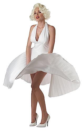 California Costumes 00748-White-L (38-40) Costume de luxe Marilyn Celebrity pour