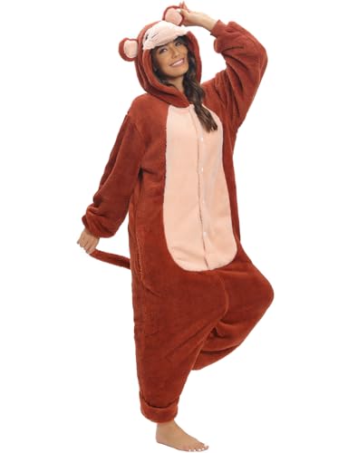 Luojida Pyjama Animal Adulte Onesies Déguisement Halloween Costume Cosplay Kigurumi