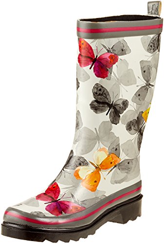 Beck Femme Schmetterlinge Bottes bottines de pluie, Multicolore, 39 EU