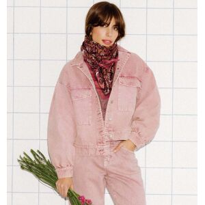 Promod Blouson en jean coloré Femme Lilas 48