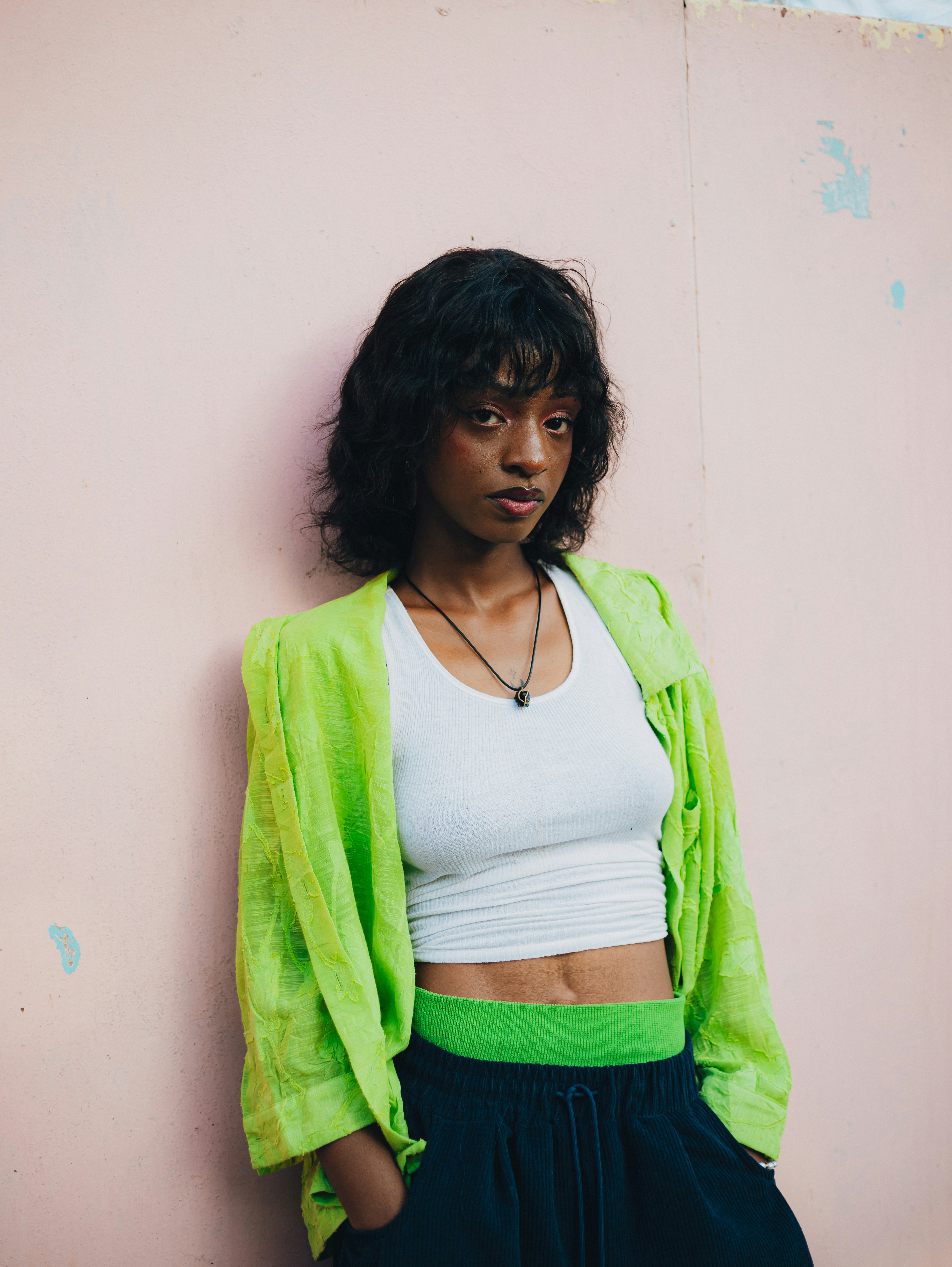 look chemise verte + haut blanc saint patrick